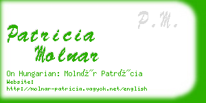 patricia molnar business card